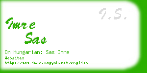 imre sas business card